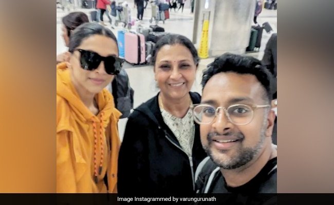 वायरल: एयरपोर्ट पर एक फैन और उसकी मां से मिलीं दीपिका पादुकोण।  वह 'सुपर फ्रेंडली' थीं