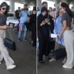 Pics: सुहाना खान ने एयरपोर्ट पर एक फैन के साथ सेल्फी खिंचवाई
