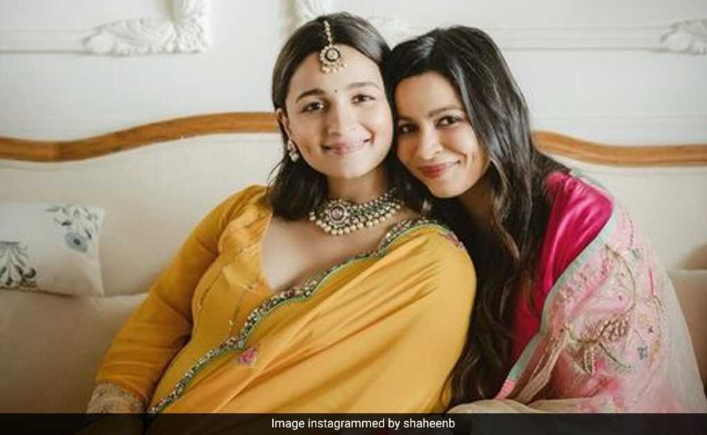 आलिया भट्ट और बहन शाहीन अभिनेत्री की गोद भराई से एक प्यारी थ्रोबैक तस्वीर में: 'मामा का दिन'