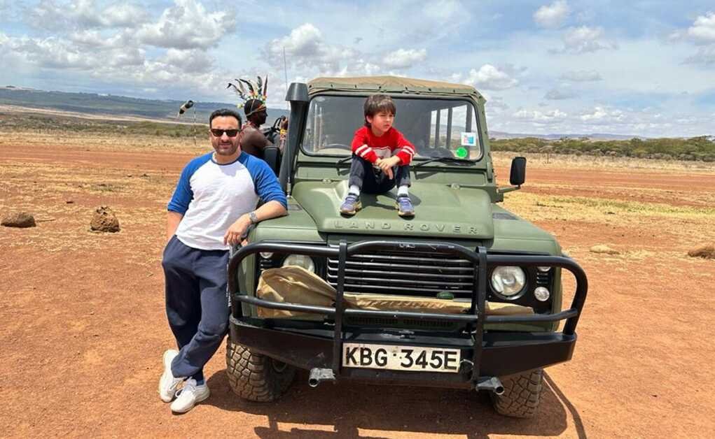 नया दिन, अफ्रीका में पटौदी परिवार की छुट्टी से नई तस्वीरें, सैफ अली खान और तैमूर की विशेषता