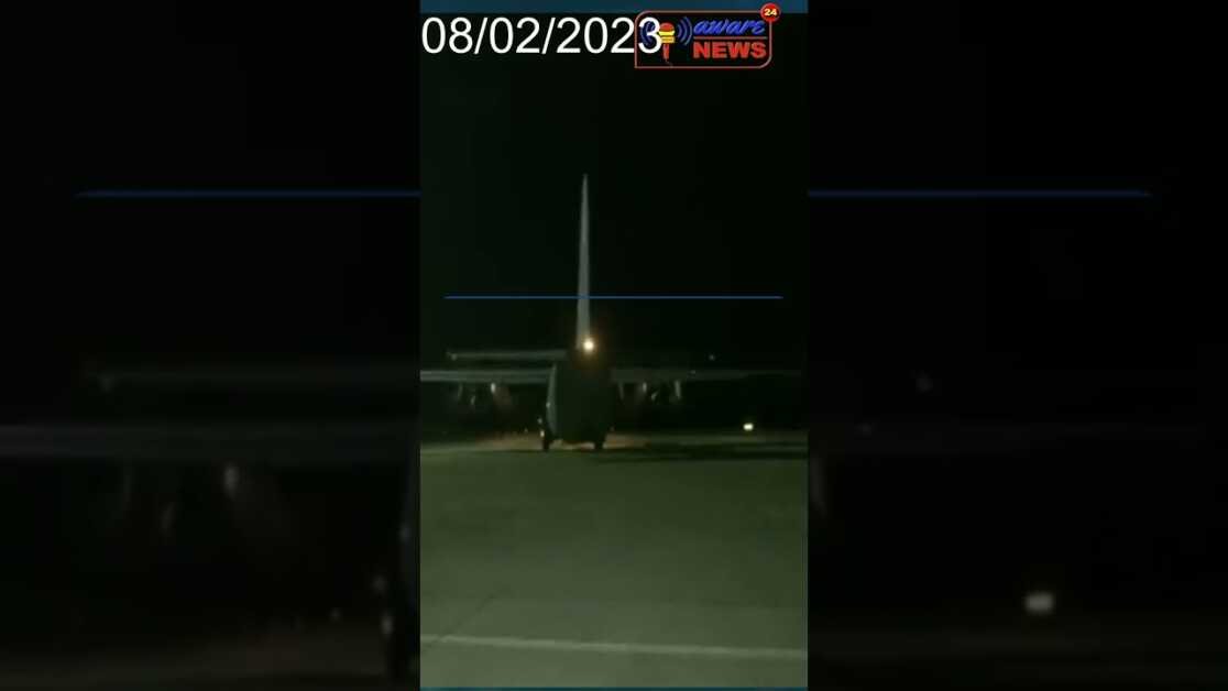 Uttar Pradesh: An Indian Air Force C130J-Hercules aircraft from Hindon airbase left for Syria