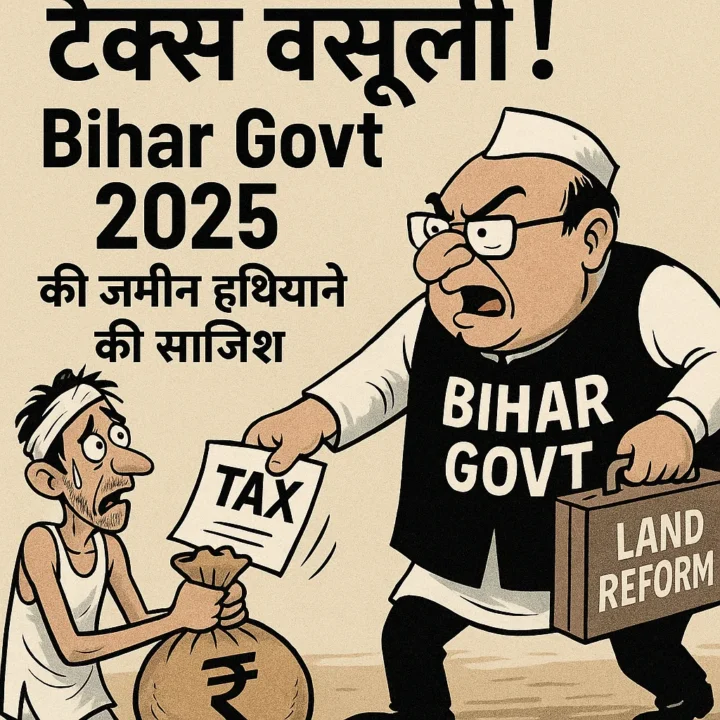 भूमि सुधार के नाम पर टैक्स वसूली! Bihar Govt की जमीन हथियाने की साजिश 2025