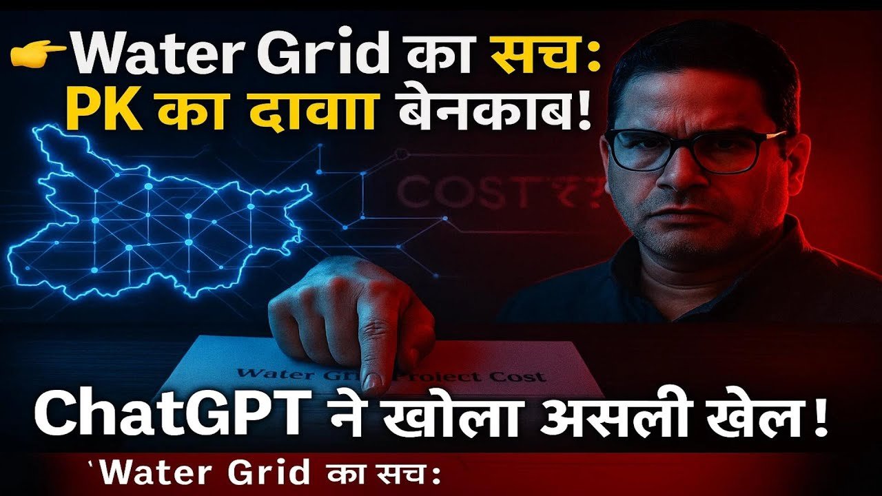Water Grid Bihar: PK का सबसे बड़ा दावा झूठ? | ChatGPT ने बताई असली हकीकत | Aware News 24